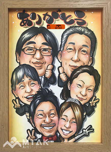 レギュラー似顔絵　Mサイズ